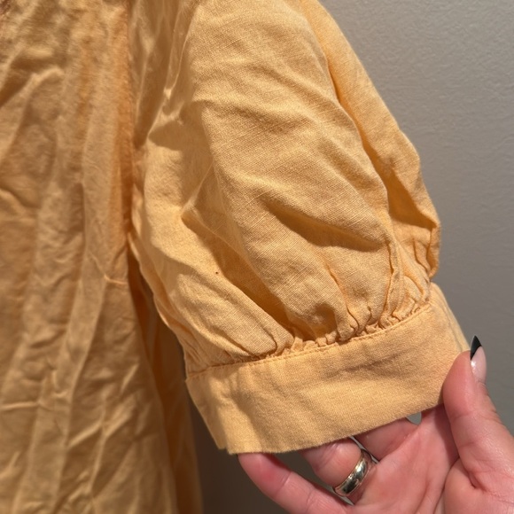 Free People Mari Mini Apricot Lace-Trimmed Dress Large - Picture 4 of 9